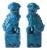 Blue Lion Foo Dogs Decorative Objects, Pair For Sale
