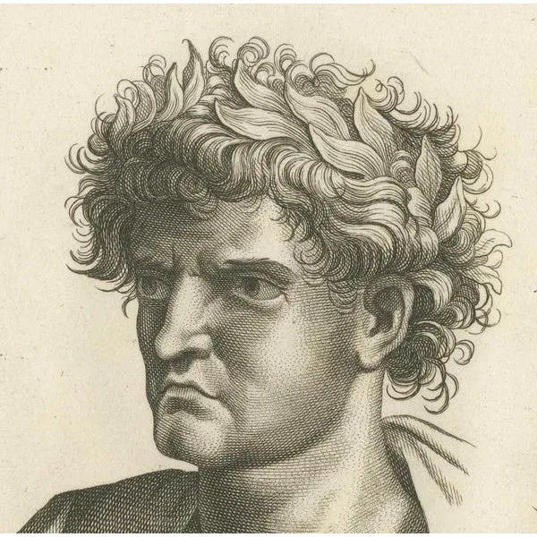 Mid 18th Century Pigné, Contrast of Time: Ancient Wisdom, 1740, Engraving For Sale - Image 5 of 6