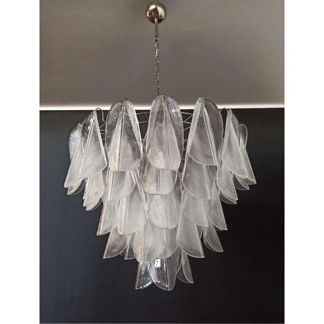 Vintage Italian Murano Chandelier with 57 Glass Rondini, 1990s For Sale - Image 4 of 17
