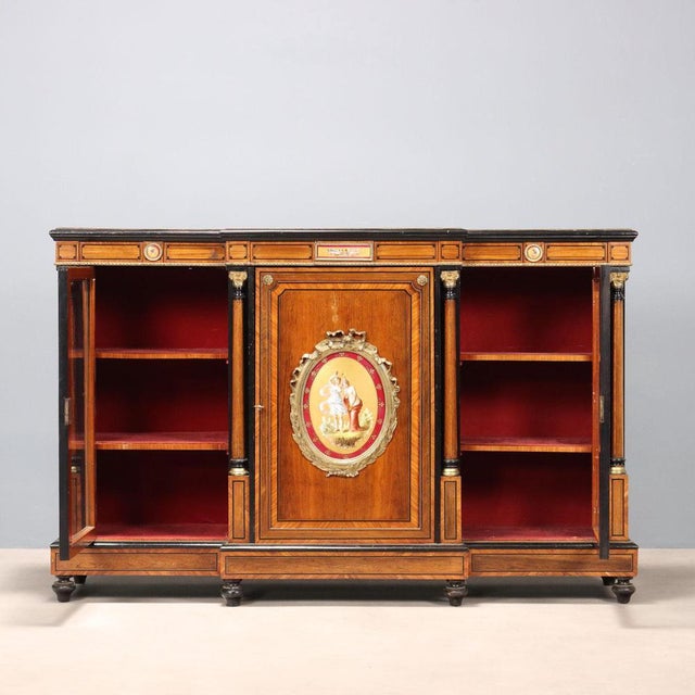 Antique English Victorian Credenza For Sale - Image 4 of 15