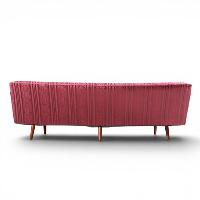Georg Thams Mid Century Danish Teak Curved Sofa For Sale In Chicago - Image 6 of 9