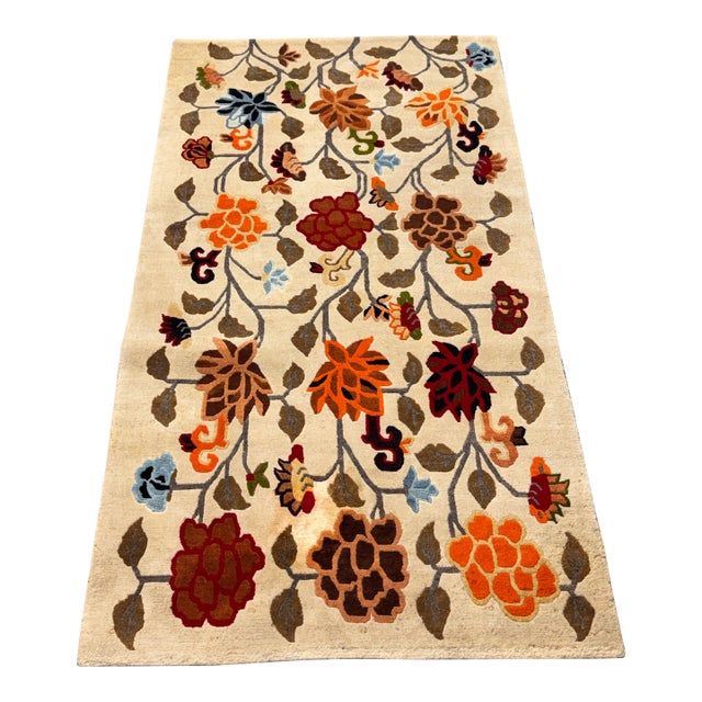 3ft 2in X 5ft 9in Tibetan Refugee Darjeeling Area Rug For Sale