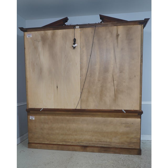Henredon Large Sliding Glass Door Breakfront For Sale - Image 16 of 18