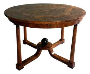 Late 19th Century Biedermeier Style Large Italian Round Table