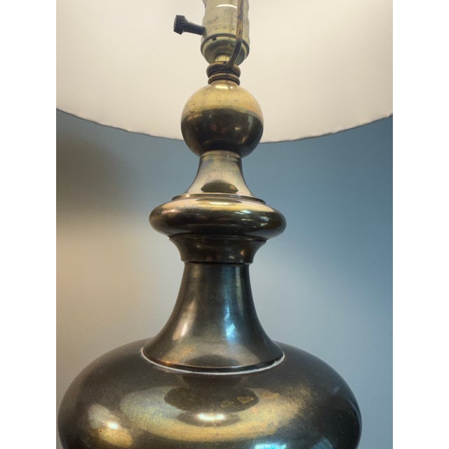 Vintage Moroccan Pierced Metal Table Lamps - a Pair For Sale In Saint Louis - Image 6 of 10
