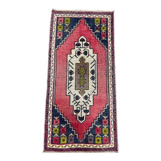 Turkish Yastik Rug 1'10" x 3'10" For Sale