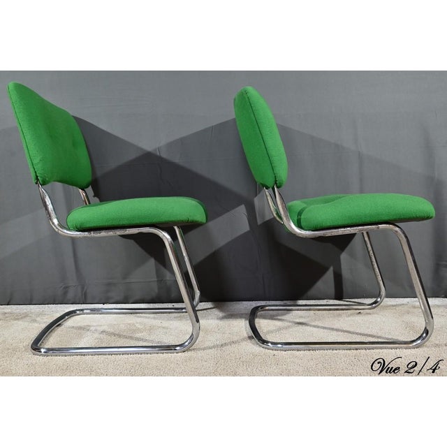 Set of Dining Chairs attributed to Steelcase Strafor, 1970s For Sale - Image 17 of 18