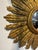 Mid 19th Century Italian Carved Giltwood Sunburst Convex Mirror For Sale - Image 5 of 16