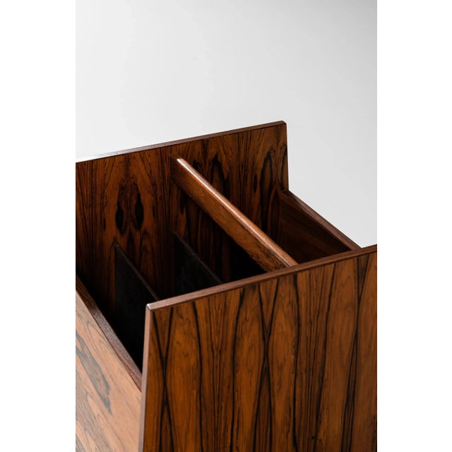 1960s Rosewood Magazine Rack by Rolf Hesland for Bruksbo, Norway, 1960s For Sale - Image 5 of 7