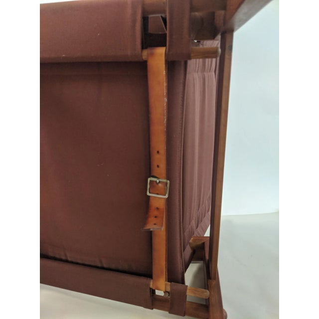 1960s Danish Modern Borge Jensen Safari Sling Armchair For Sale - Image 9 of 10