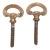 Mid 20th Century Pair of Traditional 3 In. Brass Mirror Screws For Sale