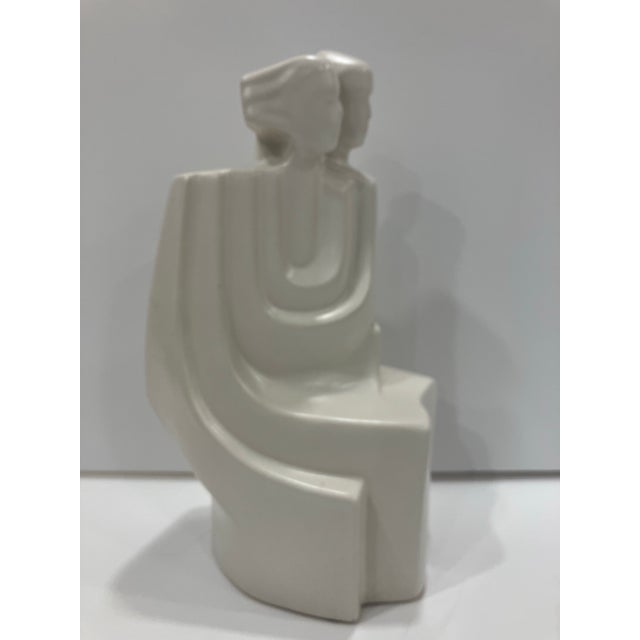 This ceramic sculpture was made in the 80’s by Harris Art Pottery in Chicago In very good condition