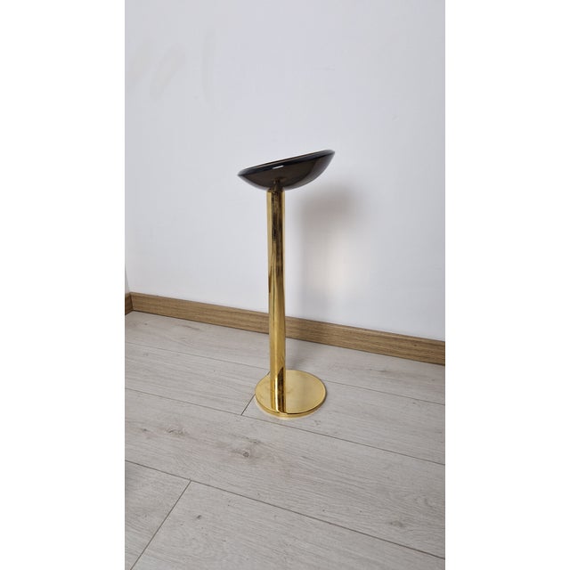 1960s Ashtray in Metal with and Glass in the style of Fontana Arte, 1960s For Sale - Image 5 of 11