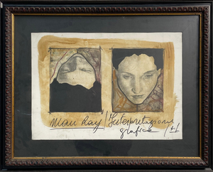 Man Ray, Mid-Century Modern Composition, Mixed Media on Paper, 1940-1970s