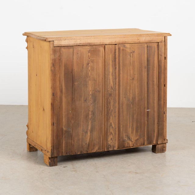 19th Century Danish Waxed Pine Chest of Four Drawers For Sale - Image 13 of 13