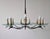 Large Mid-Century Brass Chandelier in style of Pietro Chiesa, 1950s For Sale - Image 12 of 12