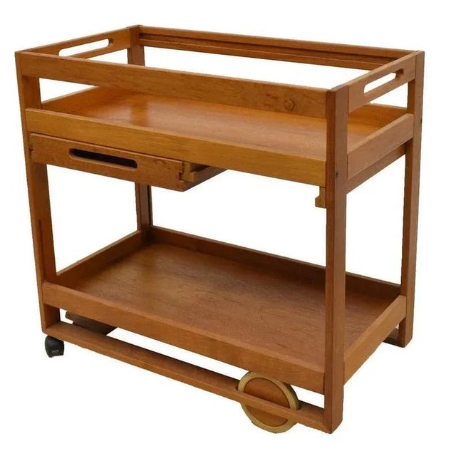 Mid-Century Modern Danish Modern Server Trolley, Designed by Jens Quistgaard for Richard Nissen For Sale - Image 3 of 5