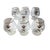 Gold Vintage French Empire Napoleon “N” in the Style of Baccarat Gilt Brandy Snifters, Set of 7 For Sale - Image 8 of 8