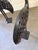 1990s Pair Metal Flamingos Candle Holders For Sale - Image 5 of 7