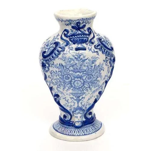Blue & White Porcelain Vase For Sale - Image 6 of 6