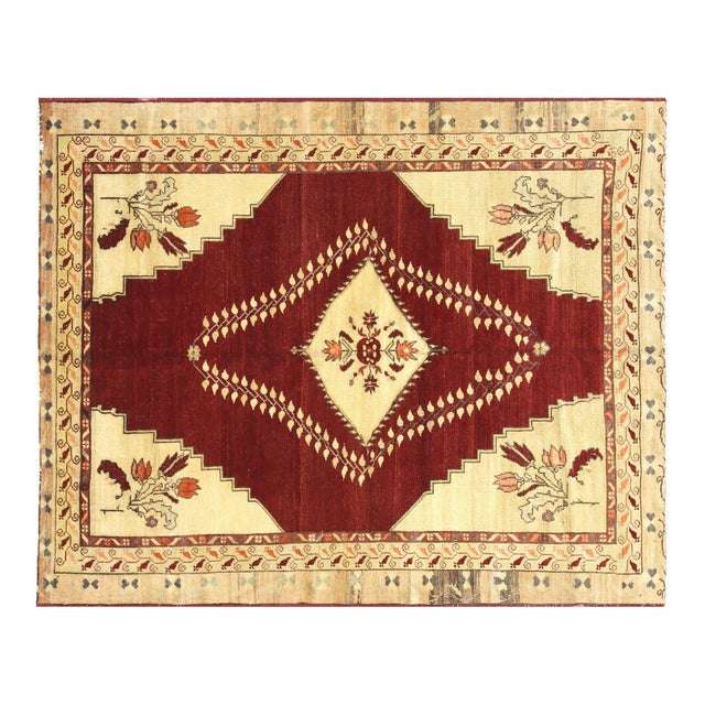 1960s Turkish Oushak Rug For Sale