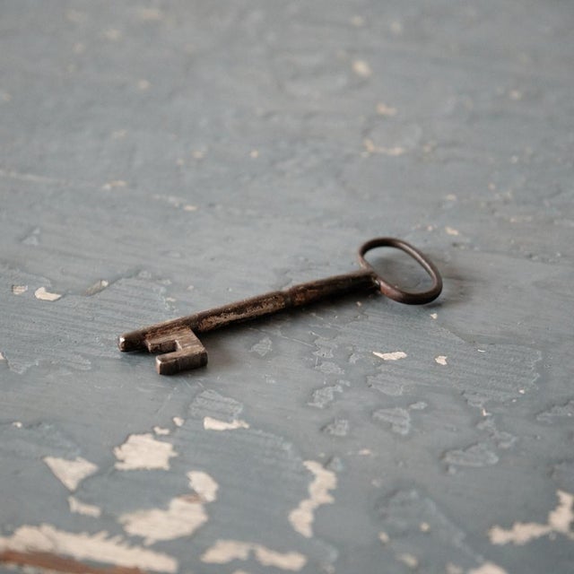 19th Century Spanish Walnut Blue Cabinet For Sale - Image 9 of 12