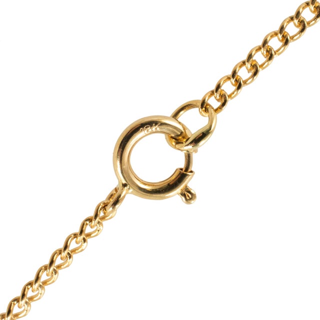 Metal Tiffany & Co. Cross My Heart 18k Yellow Gold Silver Two-Tone Pendant Necklace For Sale - Image 7 of 8