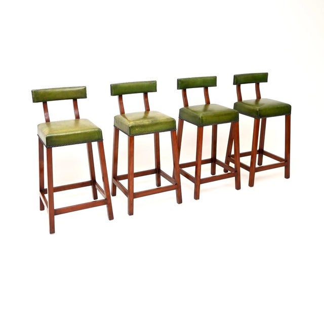 Georgian Style Bar Stools, 1960, Set of 4 For Sale - Image 11 of 11