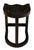 Noir NOIR Saddle Counter Stool, Hand Rubbed Black For Sale - Image 4 of 6