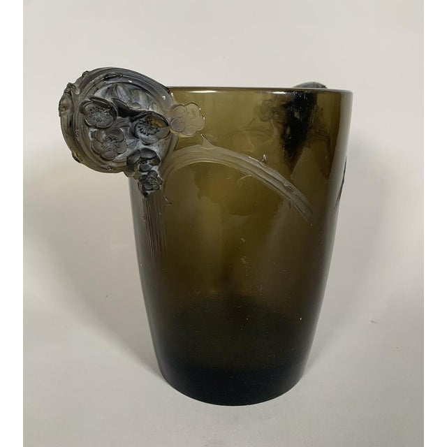 Glass Vintage Art Deco Chamarande Vase by René Lalique for Lalique, 1926 For Sale - Image 7 of 10