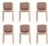 300 Chairs in Wood and Kvadrat Fabric by Joe Colombo for Karakter, Set of 6 For Sale
