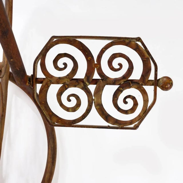 Late 20th Century Vintage High Wheel Bicycle Wine Rack For Sale - Image 5 of 8