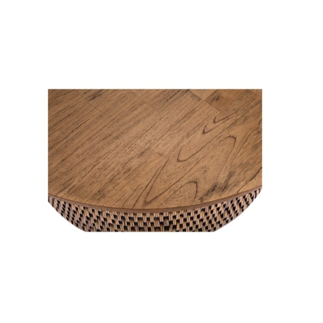 Setting an elegant tone for the living area with this island style/ethnic coffee table. Measuring 44" diameter, the solid...