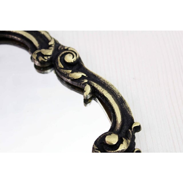 Art Nouveau Bronze Hand Mirror, 1930s For Sale - Image 6 of 11