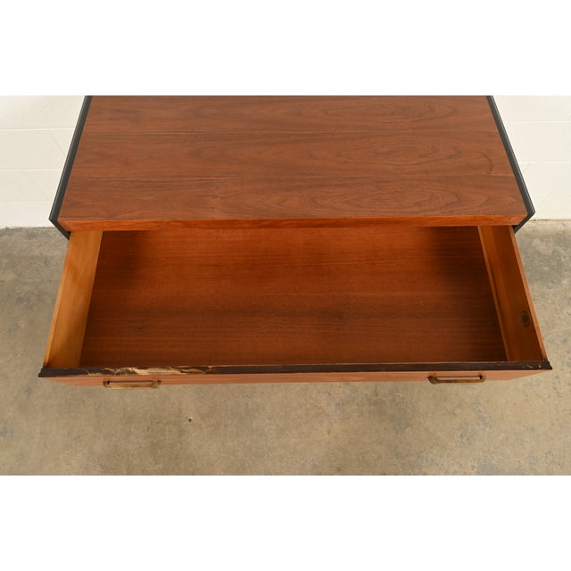 Donald Deskey Style Art Deco Walnut Dresser or Chest of Drawers, Circa 1940s For Sale - Image 10 of 16