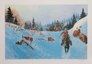 Noel Daggett, High Country Chill, Lithograph