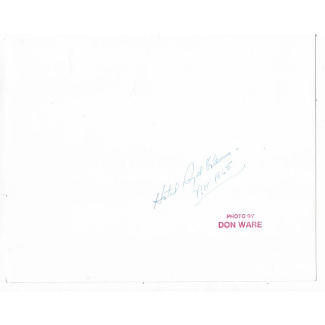 1965 black and white photo by California Don Coleman Ware (1921-2006) of Royal Street in the Vieux Carre in NOLA. The...