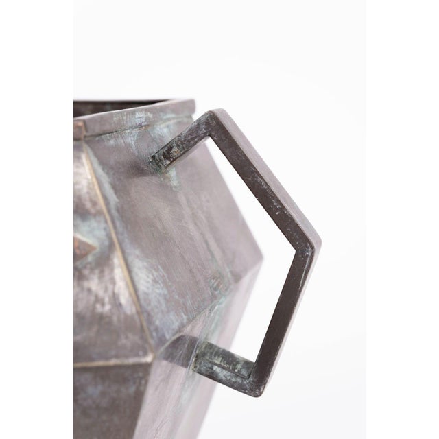 Bronze French Polygon-Shaped Jardinière For Sale - Image 9 of 10