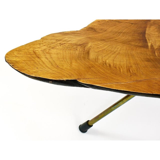 Large Mid-Century Walnut Tree Trunk Coffee Table attributed to Carl Auböck, 1950s For Sale - Image 16 of 18
