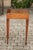An Italian walnut side table from the early 19th century with oyster veneered top, quadrilobe inlay, single drawer and...