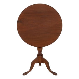 American Mahogany Tripod Table For Sale
