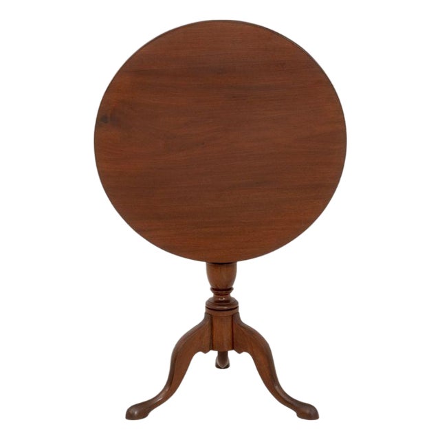 American Mahogany Tripod Table For Sale