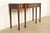 Baker Furniture Company Baker Furniture Historic Charleston Federal Inlaid Mahogany Three-Drawer Console Table | Newly Refinished For Sale - Image 4 of 14