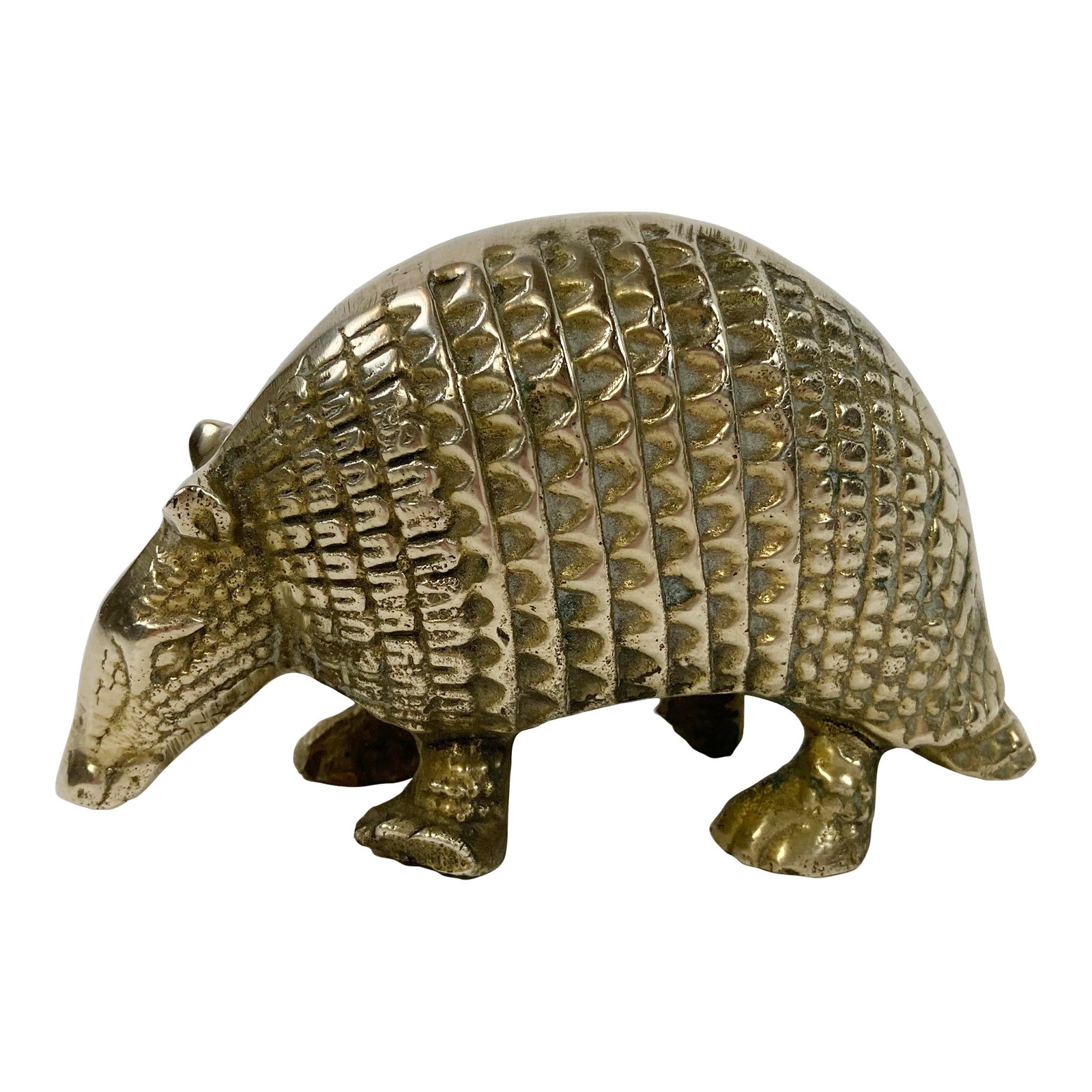 Vintage Brass Armadillo Paper Weight Chairish