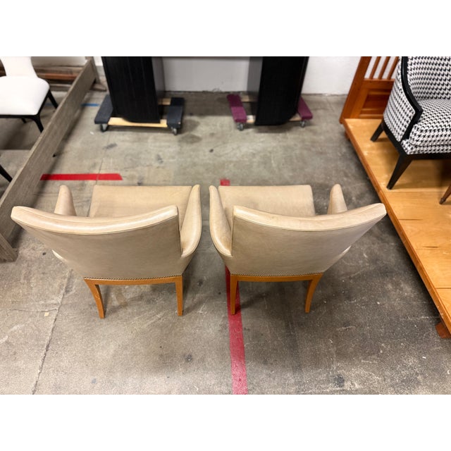 Rose Tarlow Swedish Library Leather Armchairs, Pair For Sale - Image 18 of 18