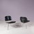 Wood LCM Chairs in Chrome Metal with Black Plywood by Charles & Ray Eames for Herman Miller, USA, 1960s, Set of 2 For Sale - Image 7 of 11