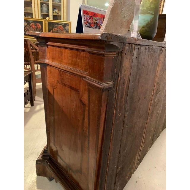 Baroque Louis XIV Veneered and Inlaid Chest of Drawers For Sale - Image 3 of 11