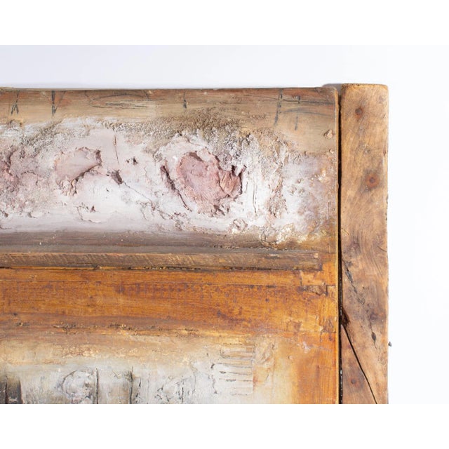 Paint 1994 “Constructing Memory Xxix” Mixed Media Wall Assemblage Signed by Juliet Holland For Sale - Image 7 of 9