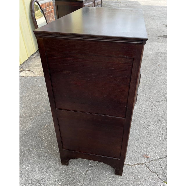 Jacobean Antique John Widdicomb Chest of Drawers For Sale - Image 3 of 12