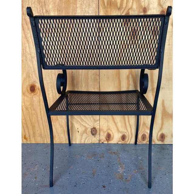 20th Century Salterni Wrought Patio Set - Set of 5, Attributed For Sale - Image 12 of 12